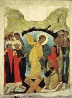 Икона А.Рублева "Воскресение Христово" (1408-1410)